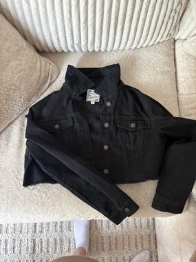 Stoosh Black Cropped Jean Jacket